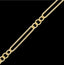 Gold Filled Trombone Chain - OPEN ENDS, NO CLASP