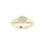 Pave Diamond Signet Ring