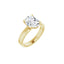 Oval Solitaire Engagement Ring, Thick Band