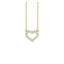 Petite Diamond Heart Necklace